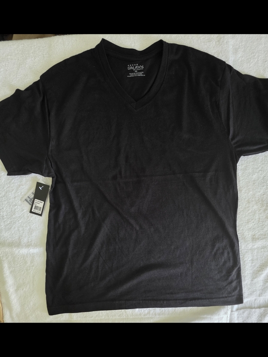 Galaxy By Harvic Other - Galaxy By Harvic Men’s Black V-Neck Tee - Solid Black